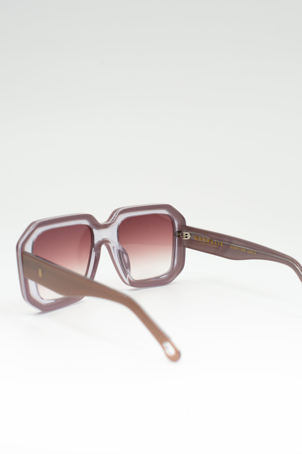 Onassis zonnebril taupe / pink