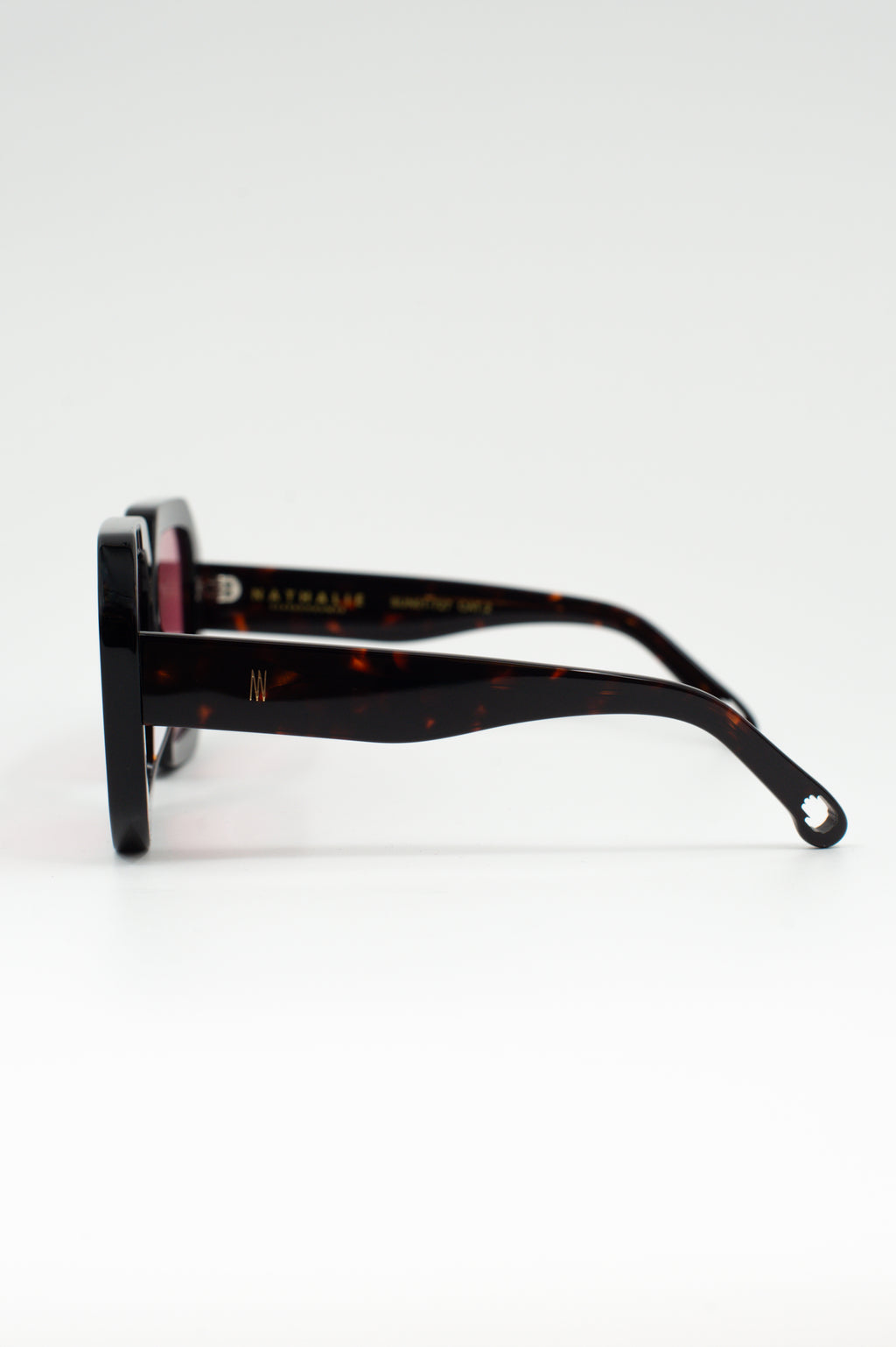 Onassis-Sonnenbrille in dunklem Schildpatt/Kirschrot