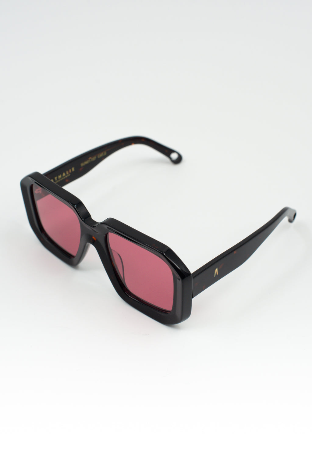 Onassis-Sonnenbrille in dunklem Schildpatt/Kirschrot