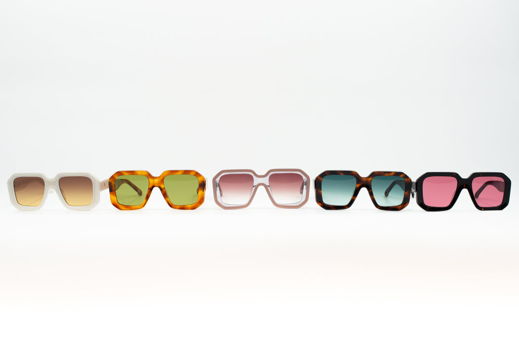 Onassis-Sonnenbrille in dunklem Schildpatt/Kirschrot