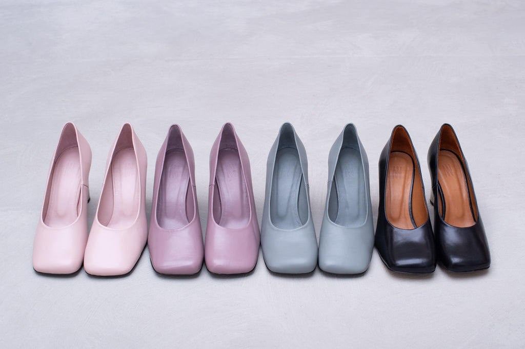 Flume pumps in mauve