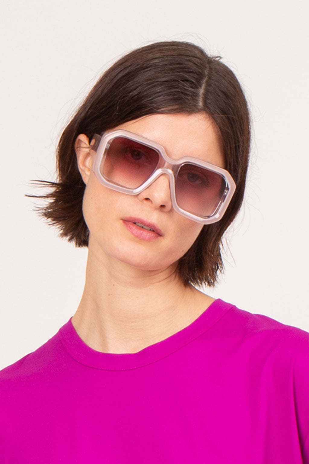Onassis zonnebril taupe / pink