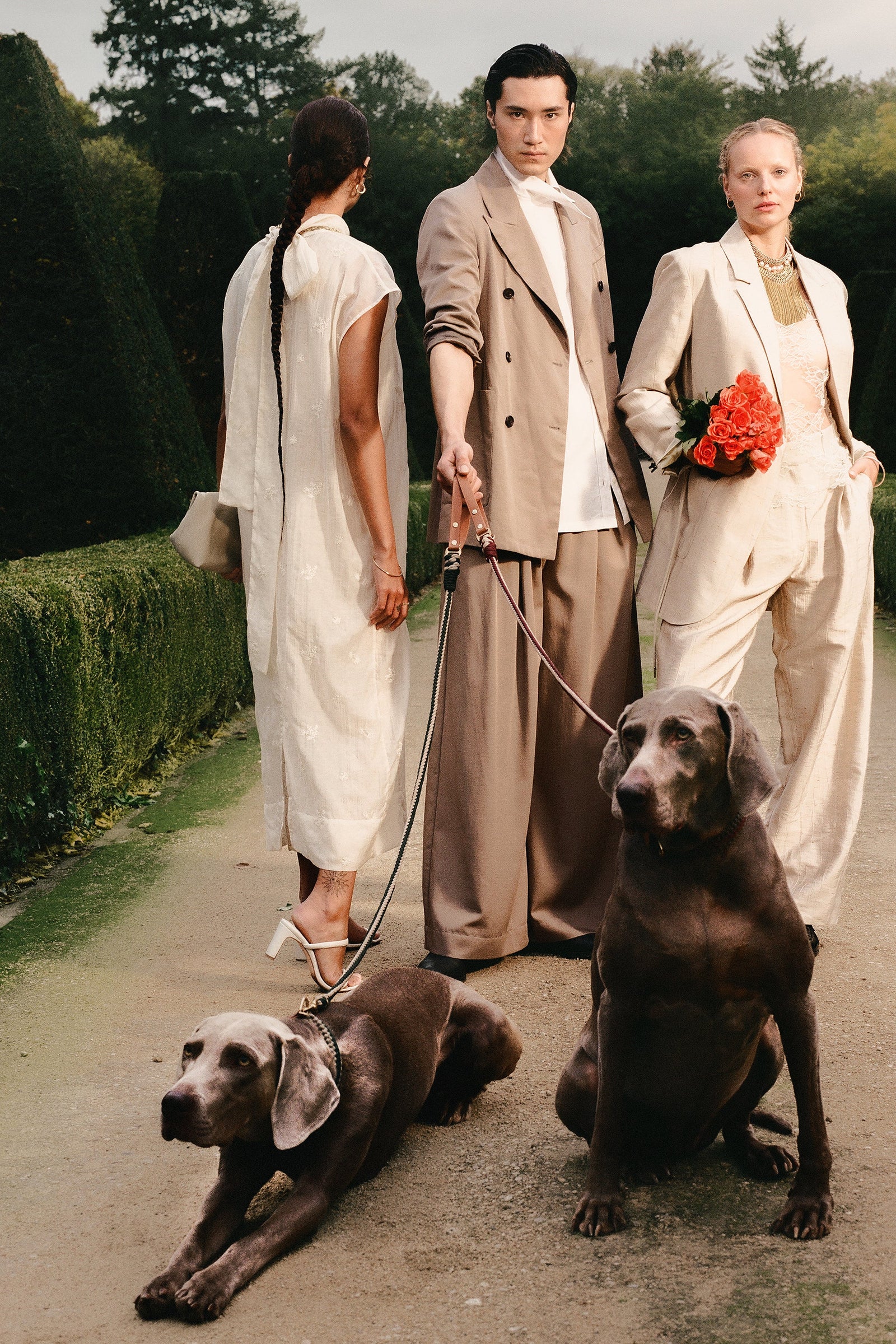 Hazel dress in ecru verbena