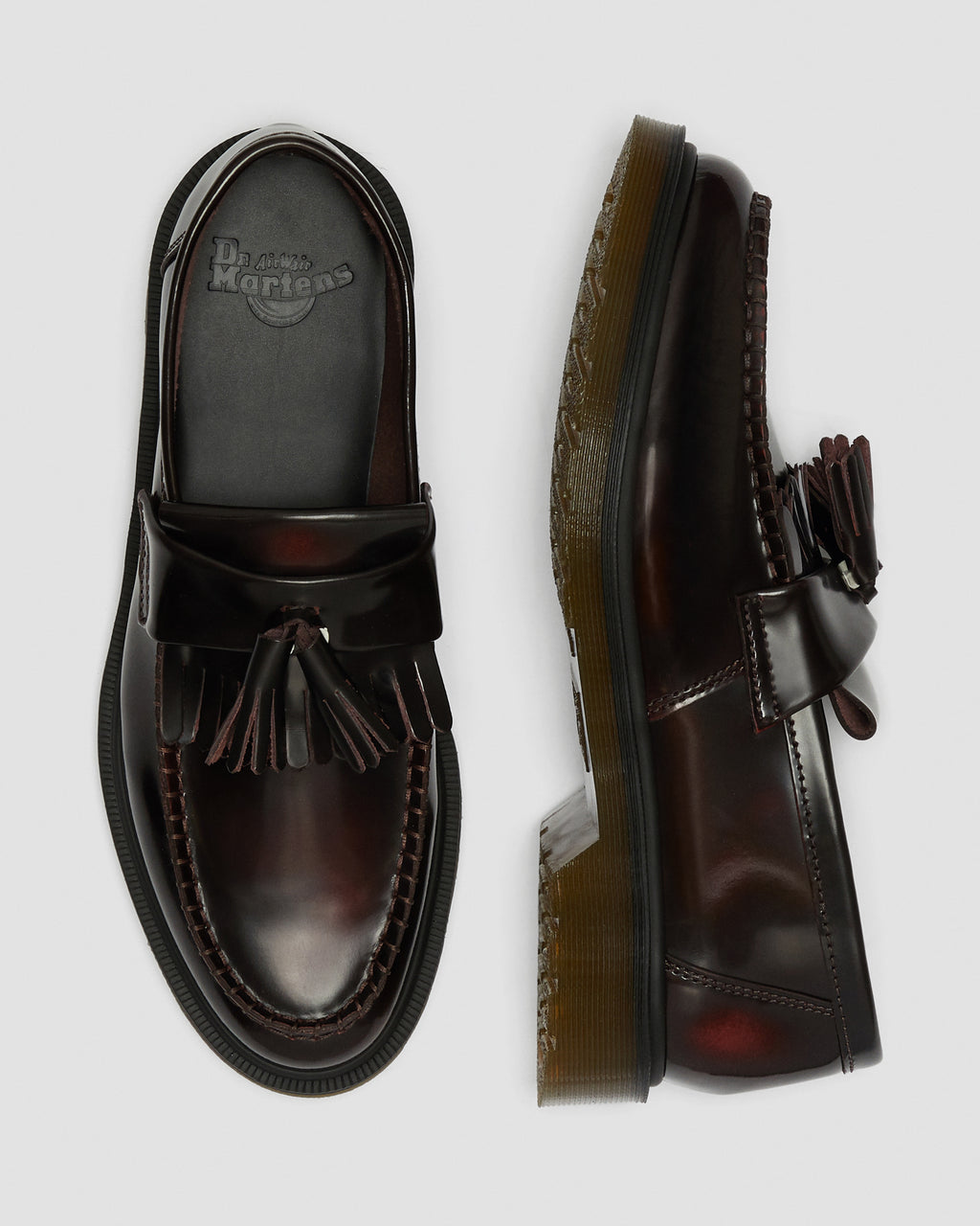 Tassel Loafer in Cherry Red Arcadia