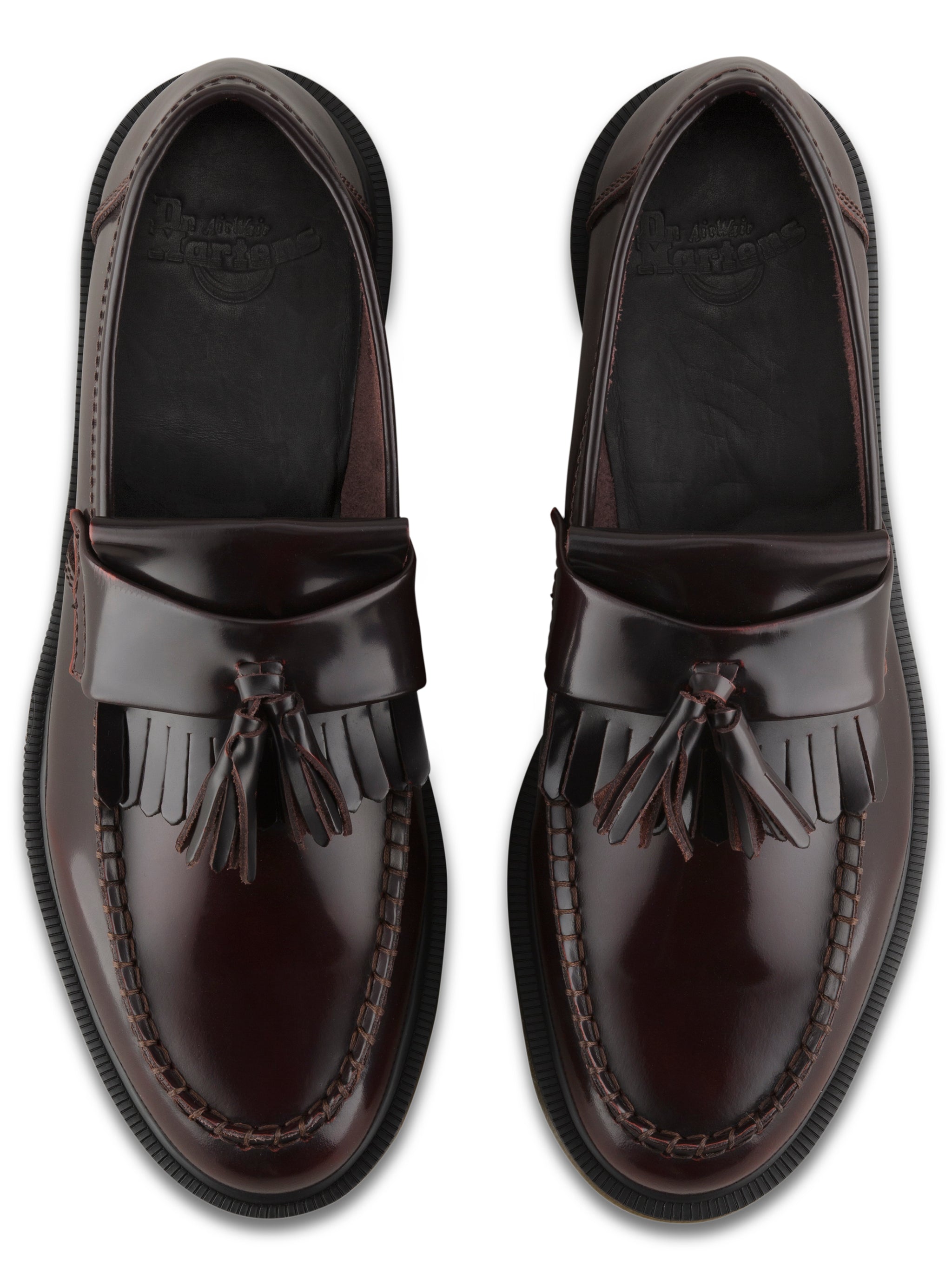 Tassel Loafer en Cherry Red Arcadia