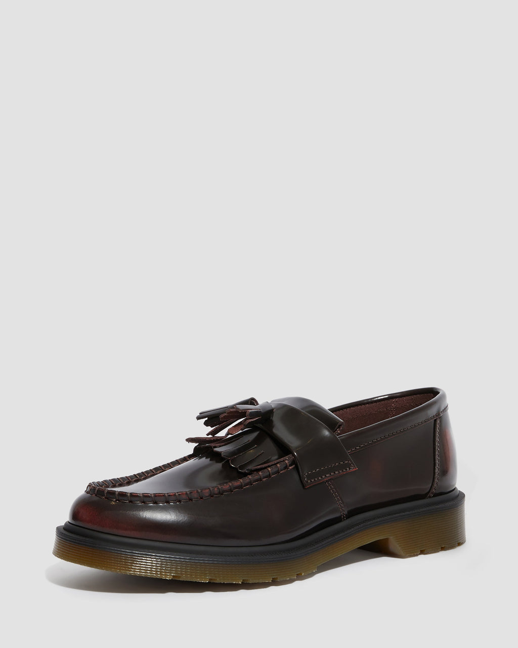 Tassel Loafer in Cherry Red Arcadia