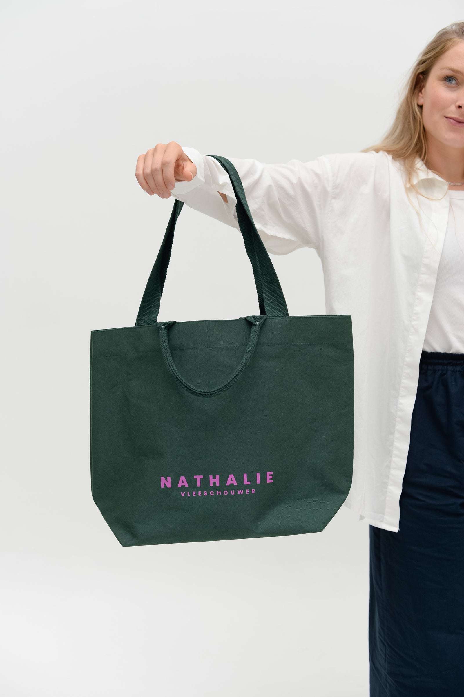 XL-Shopper in Flaschengrün
