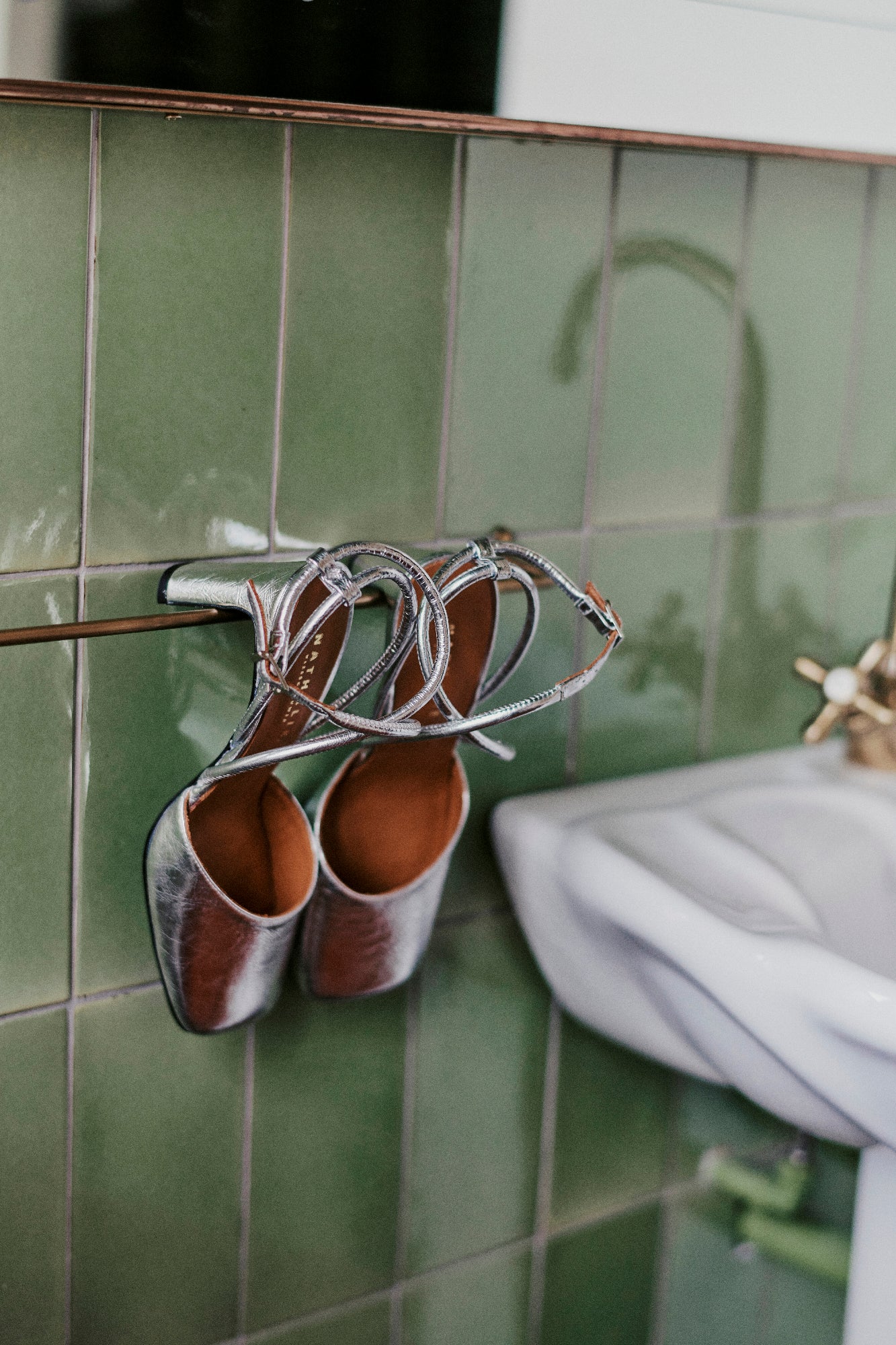 Silberner Pumps „Dancer“