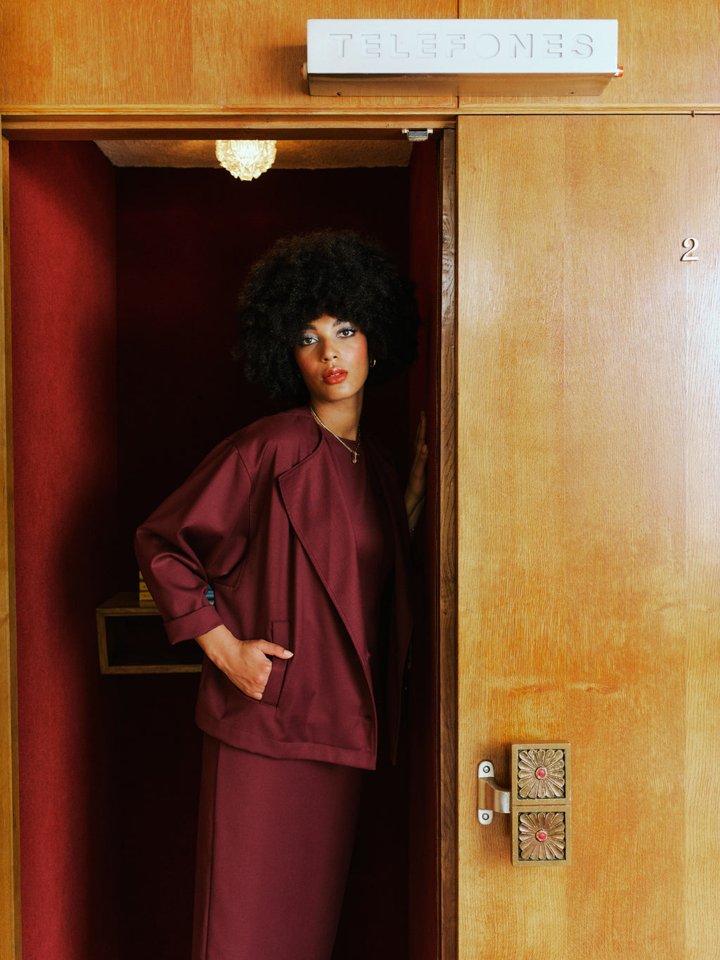 Emelia cassis dress