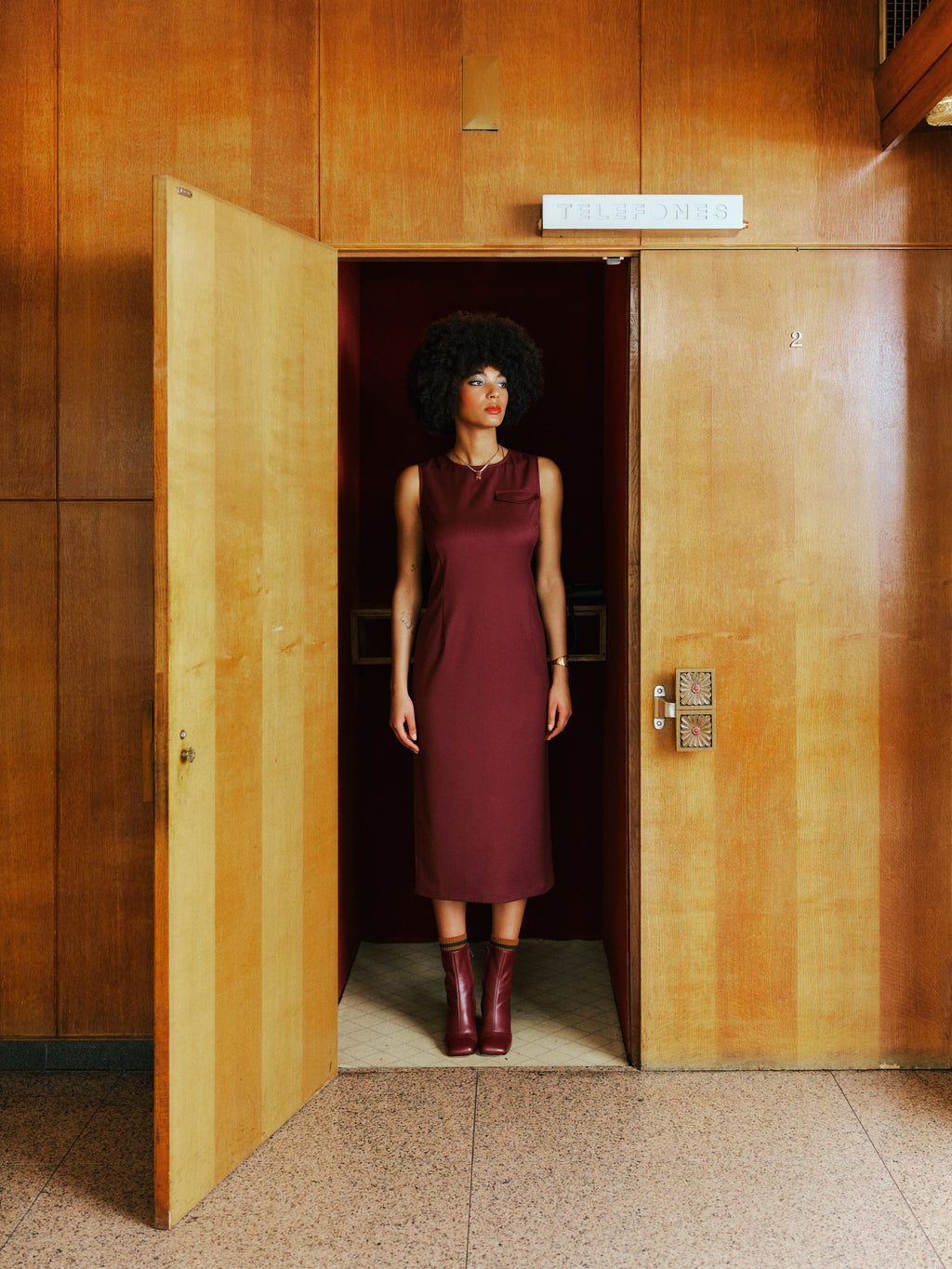 Emelia cassis dress