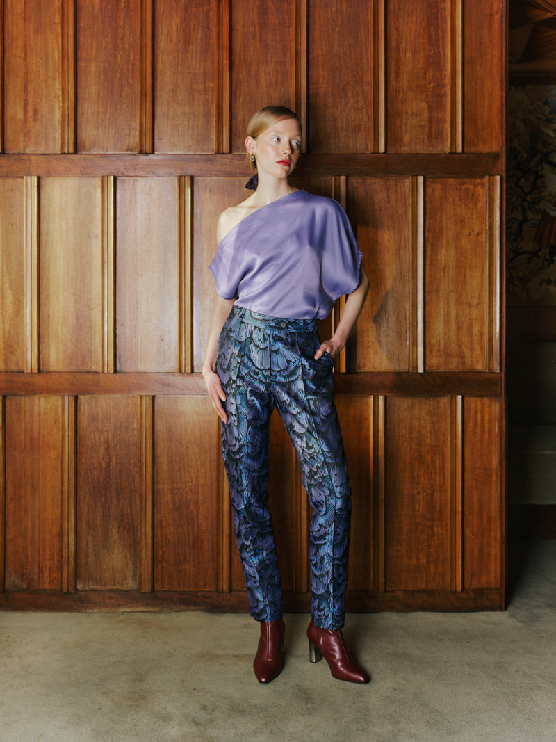 Hose Emiel in blau-lila Libelle