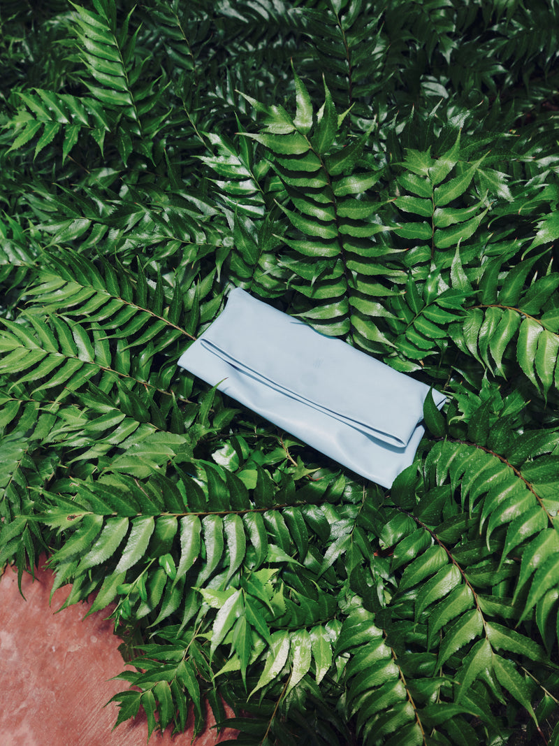 Clutch bag in sky blue