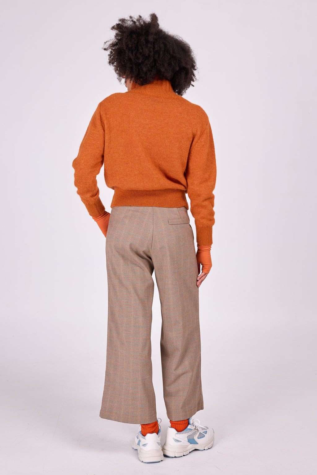 Pull en alpaga orange Axel