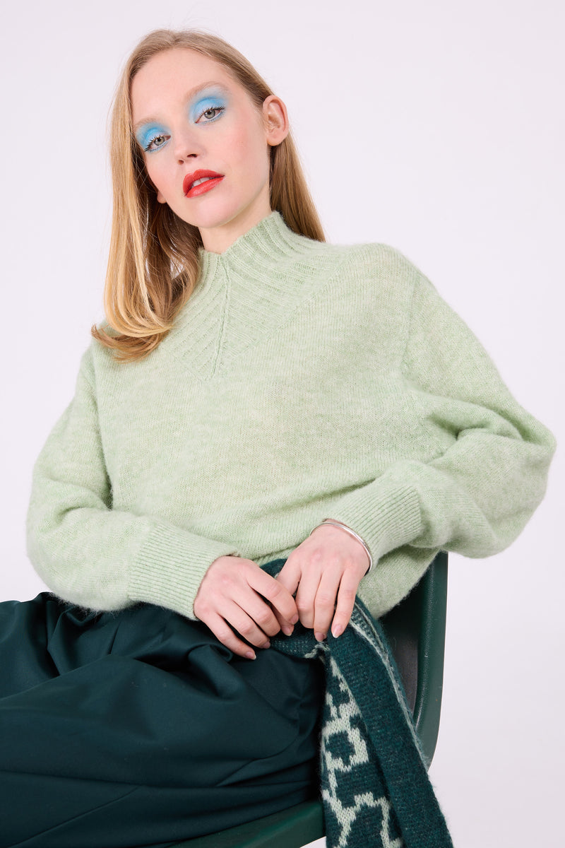 Axel Mint Alpaka Pullover