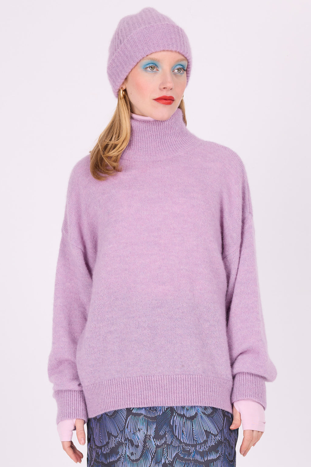 Lila Alpaka-Pullover „Astoria“