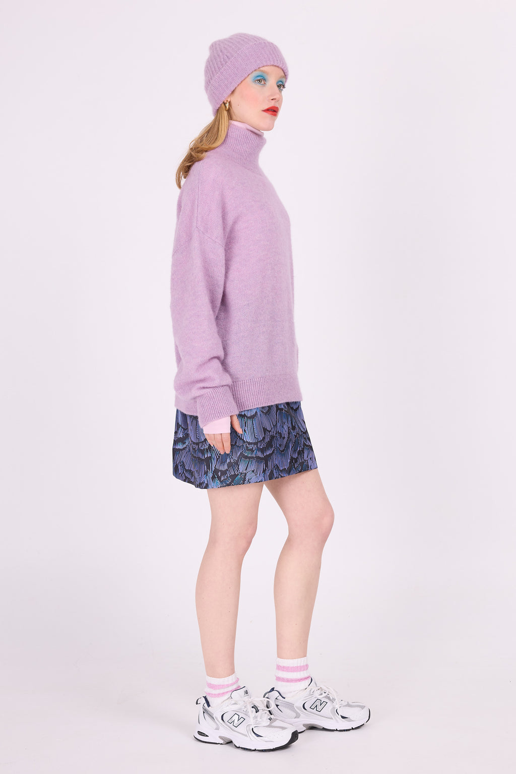 Lila Alpaka-Pullover „Astoria“
