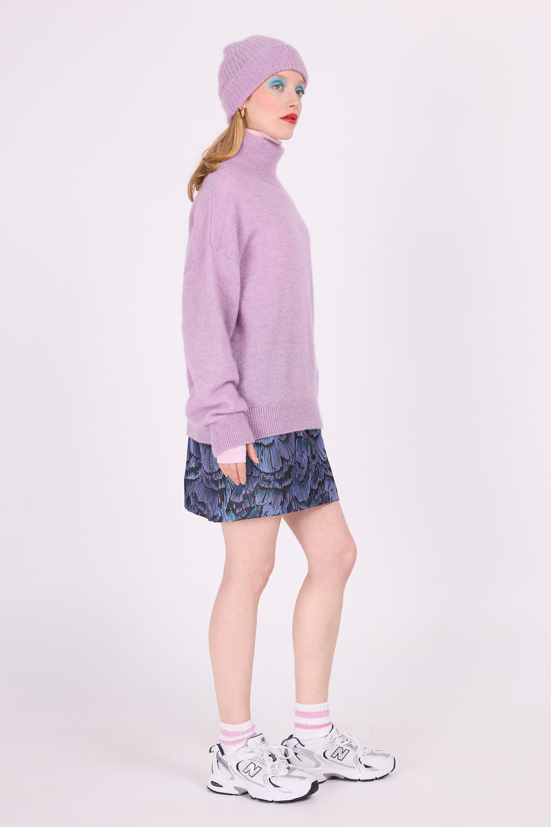 Lila Alpaka-Pullover „Astoria“