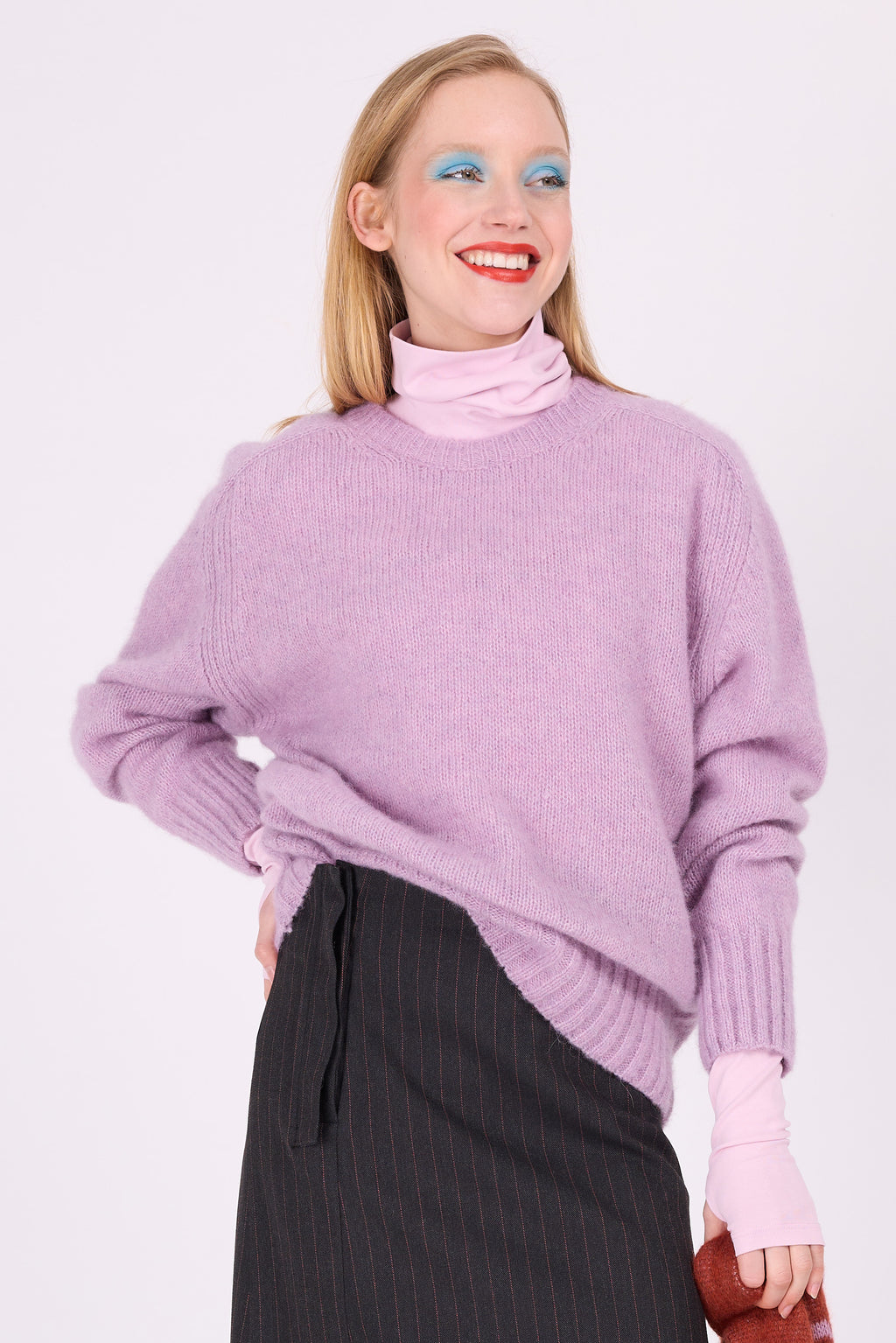 Pull en alpaga lila Asmara