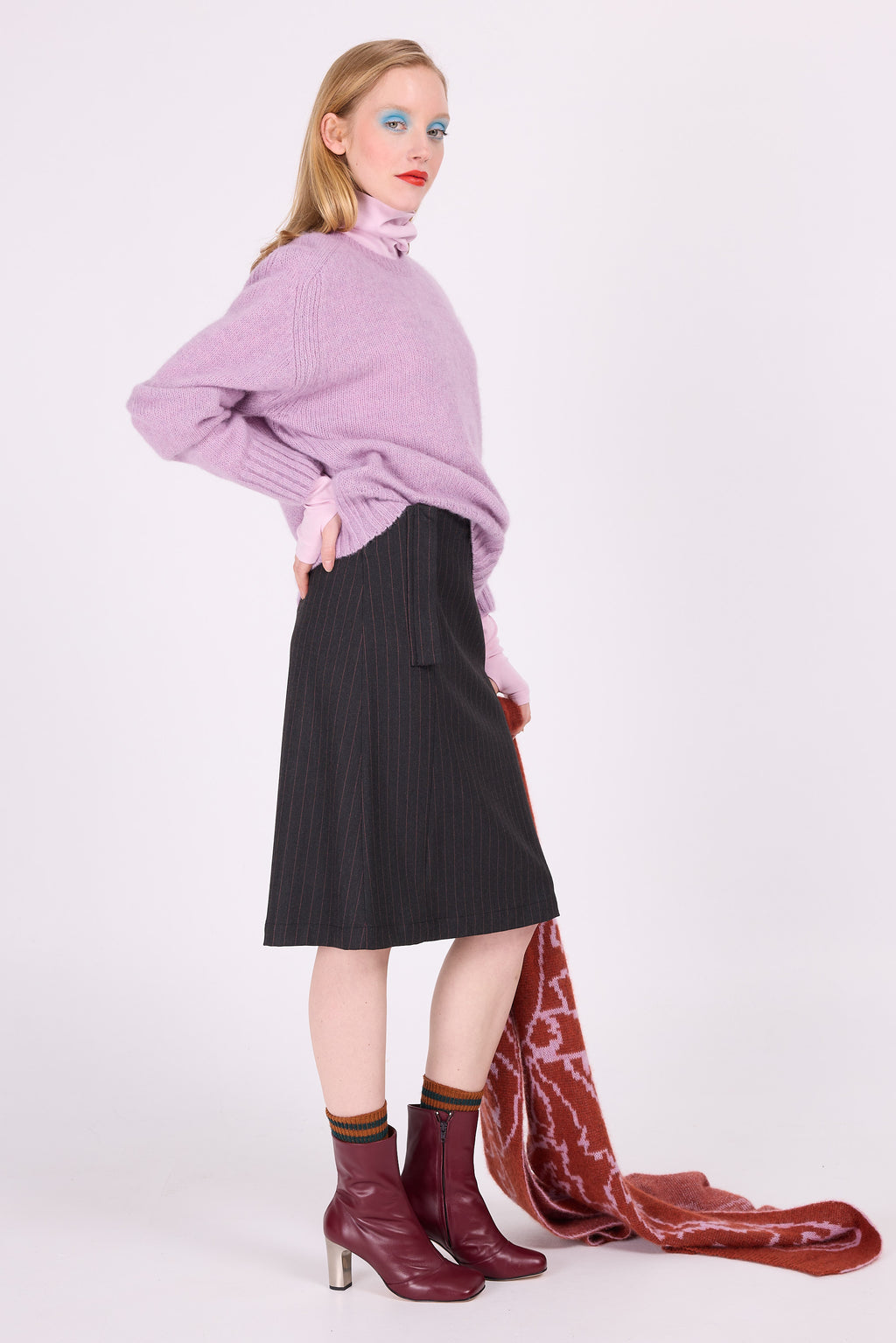 Pull en alpaga lila Asmara
