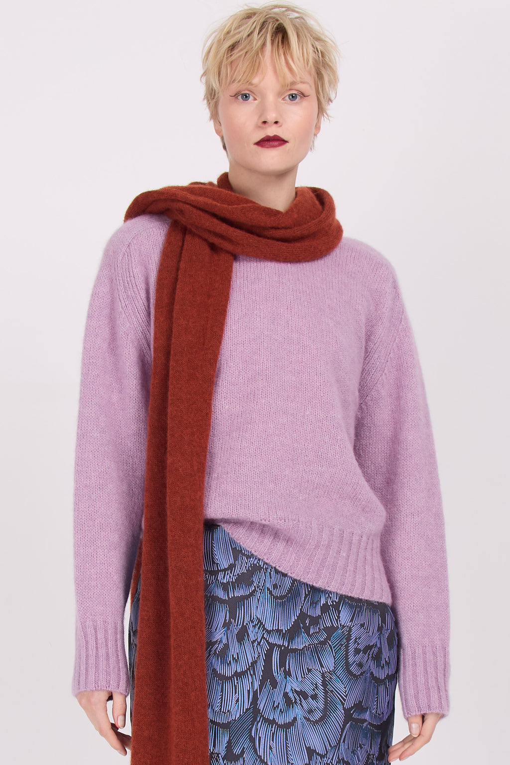 Pull en alpaga lila Asmara