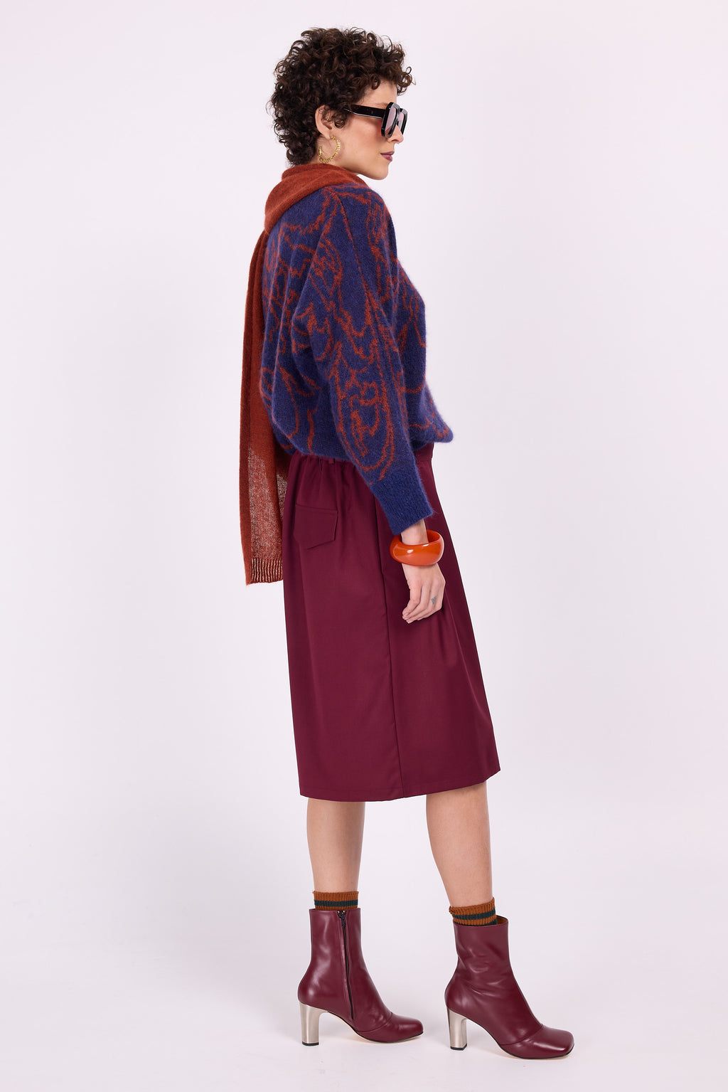 Alvik – Mottenpullover in Indigo