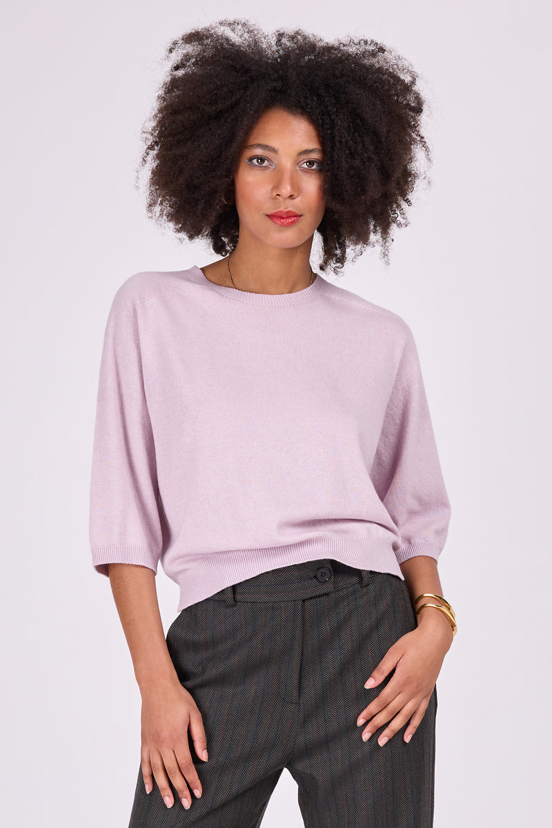 Weicher lila Pullover Moretta
