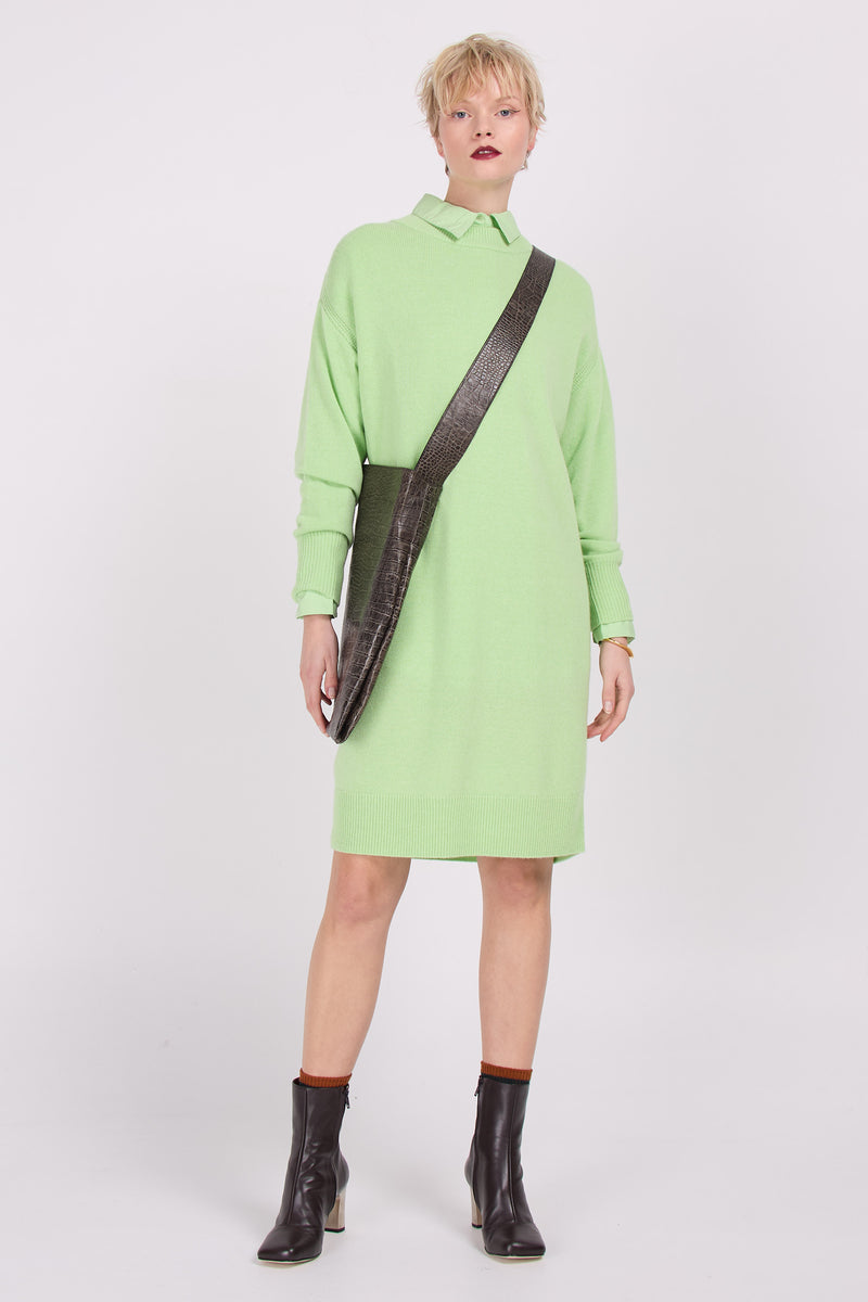 Monaco Strickkleid in Pistazie