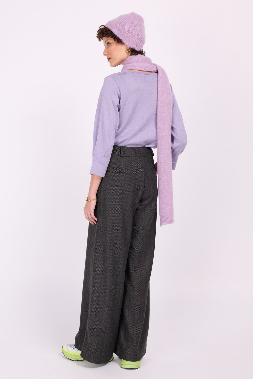 Falco Lavendel-Baumwollpullover
