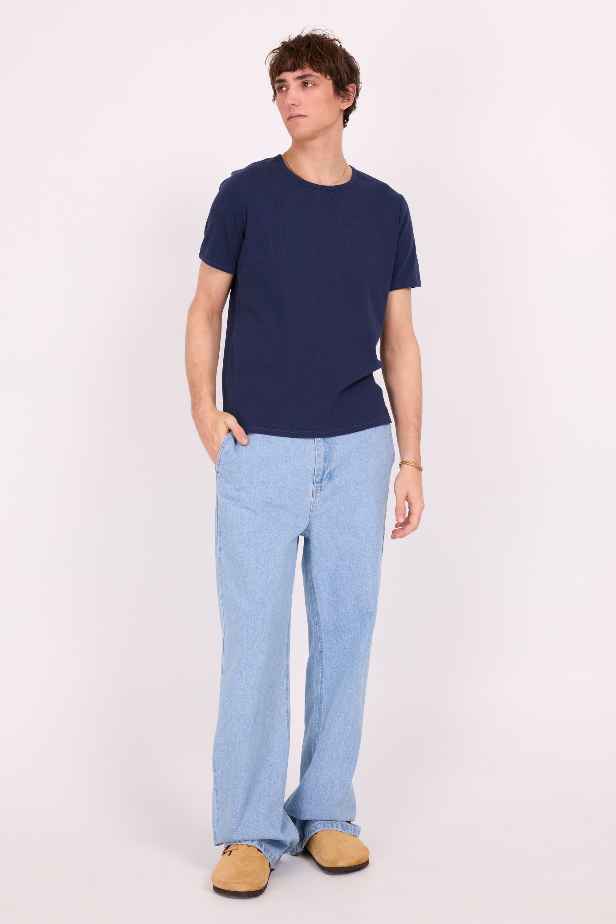 Drue Marineblaues T-Shirt