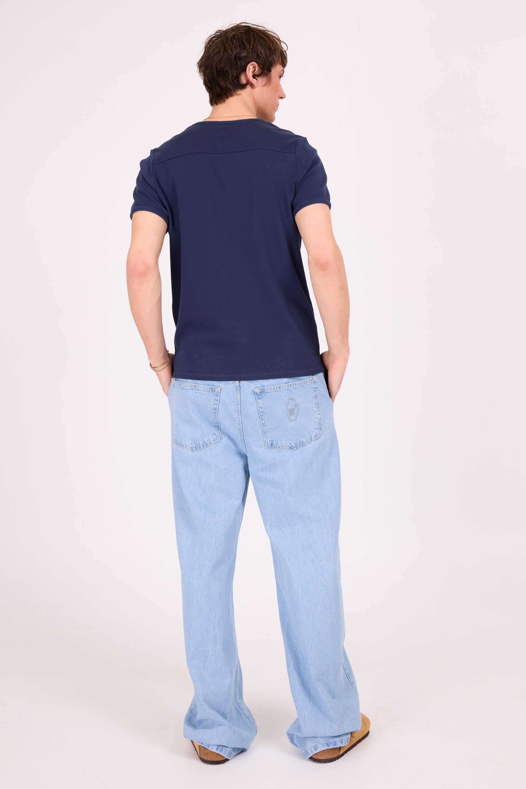 Drue Marineblaues T-Shirt