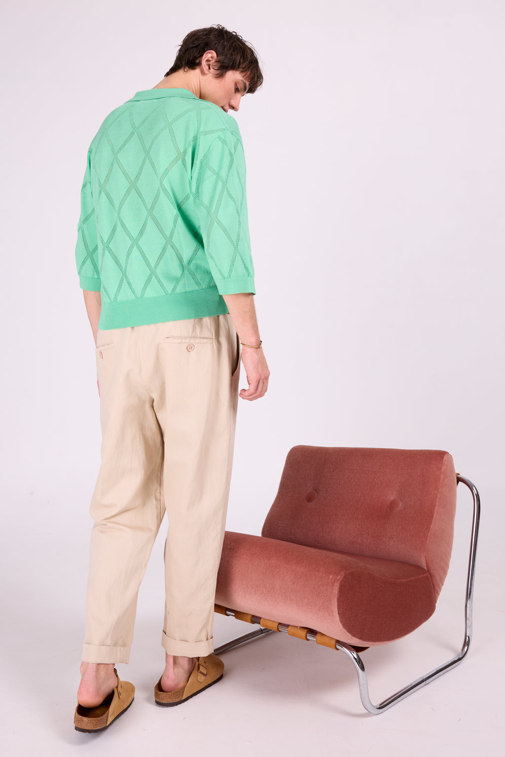 Socos mint polo sweater