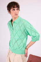 Socos mint polo sweater