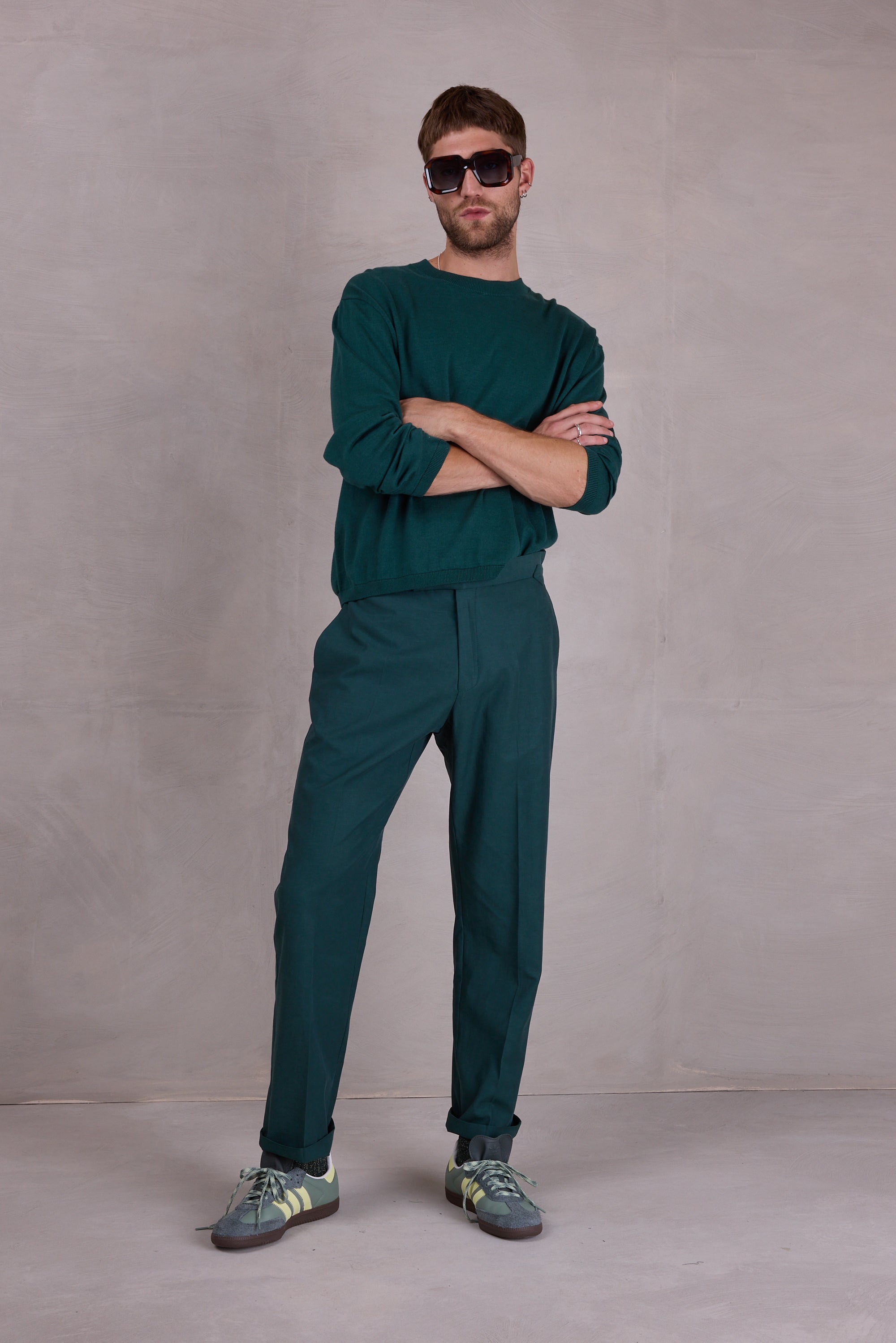 Oslo trui in evergreen