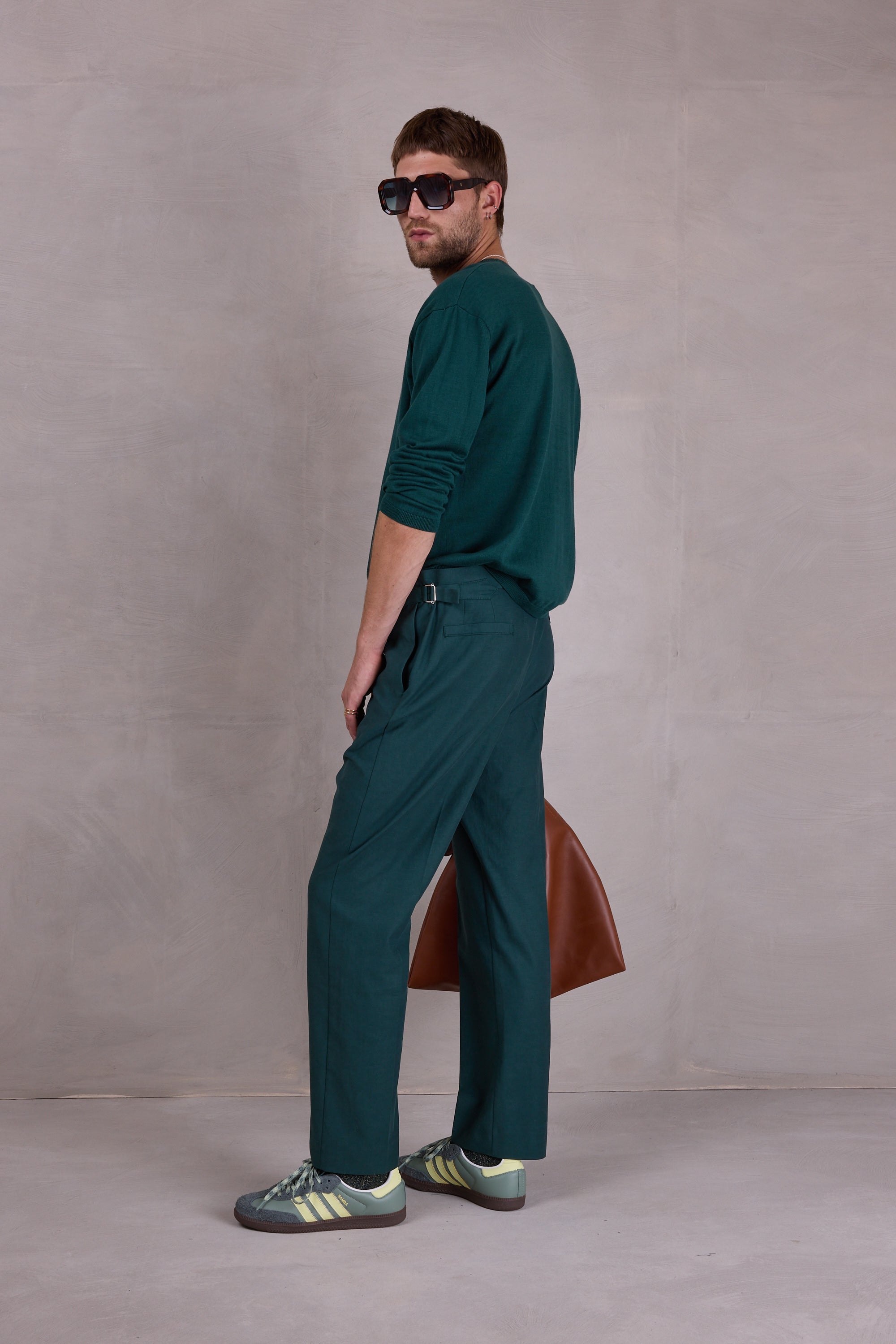 Oslo trui in evergreen