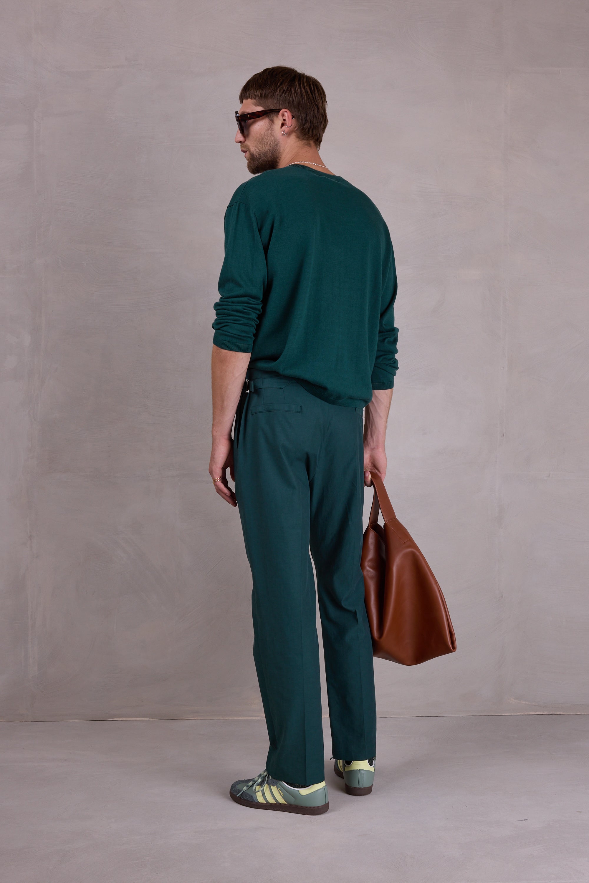 Oslo trui in evergreen