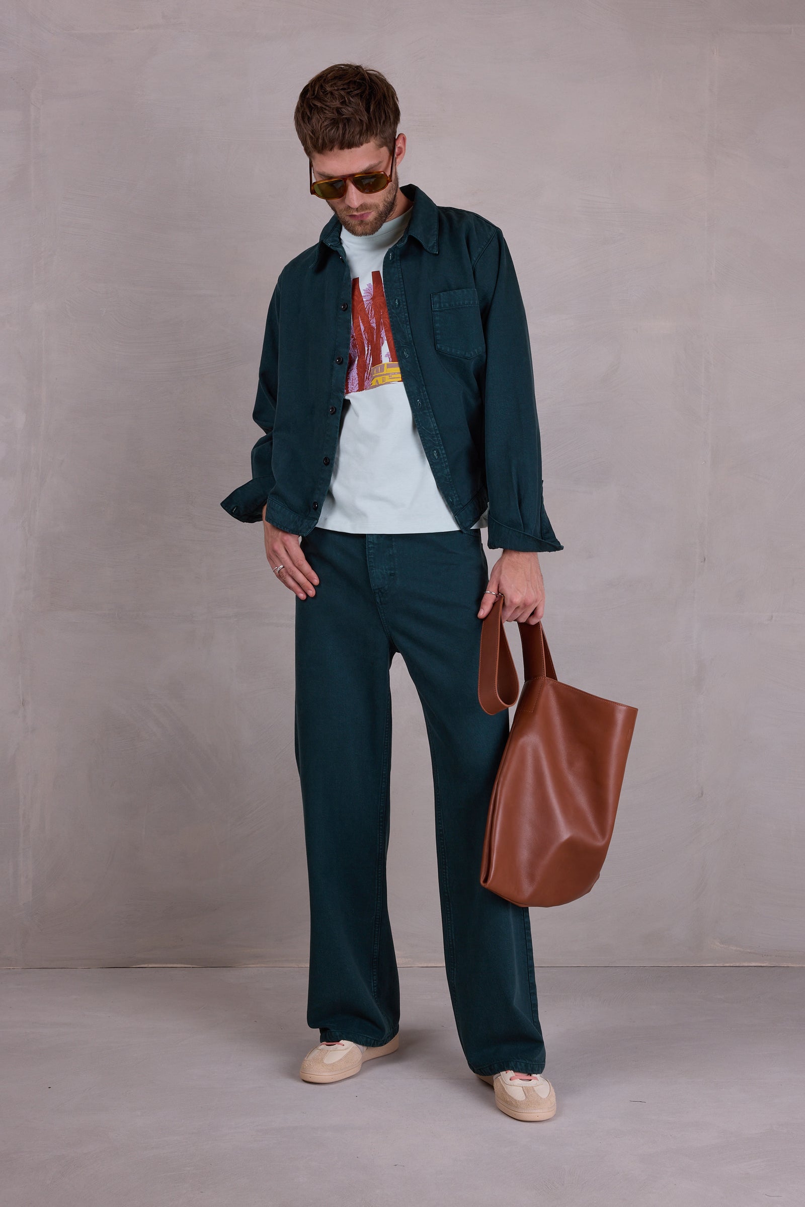 Fabian shirt in evergreen