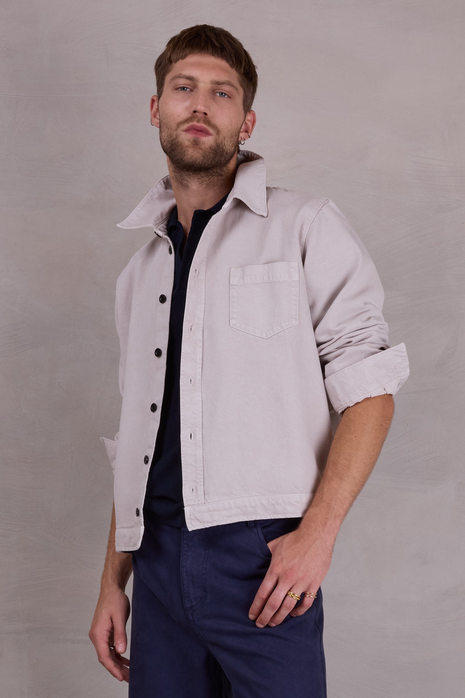 Fabian shirt in stone