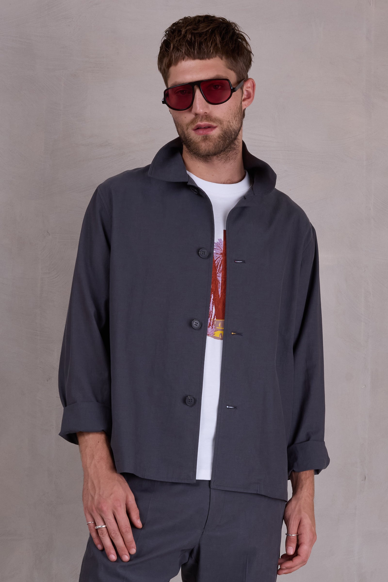 Ferre vest in charcoal