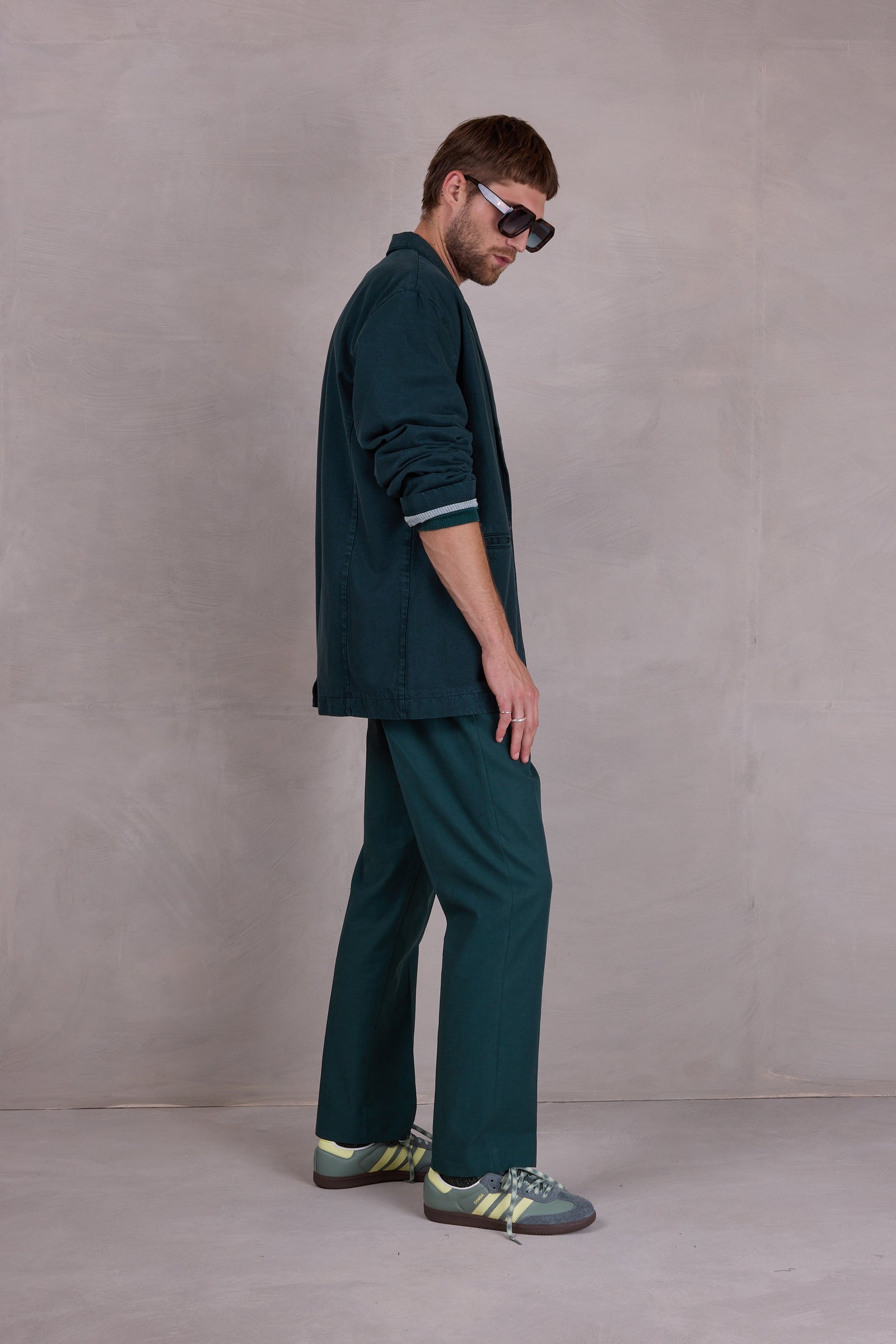 Franz blazer in evergreen