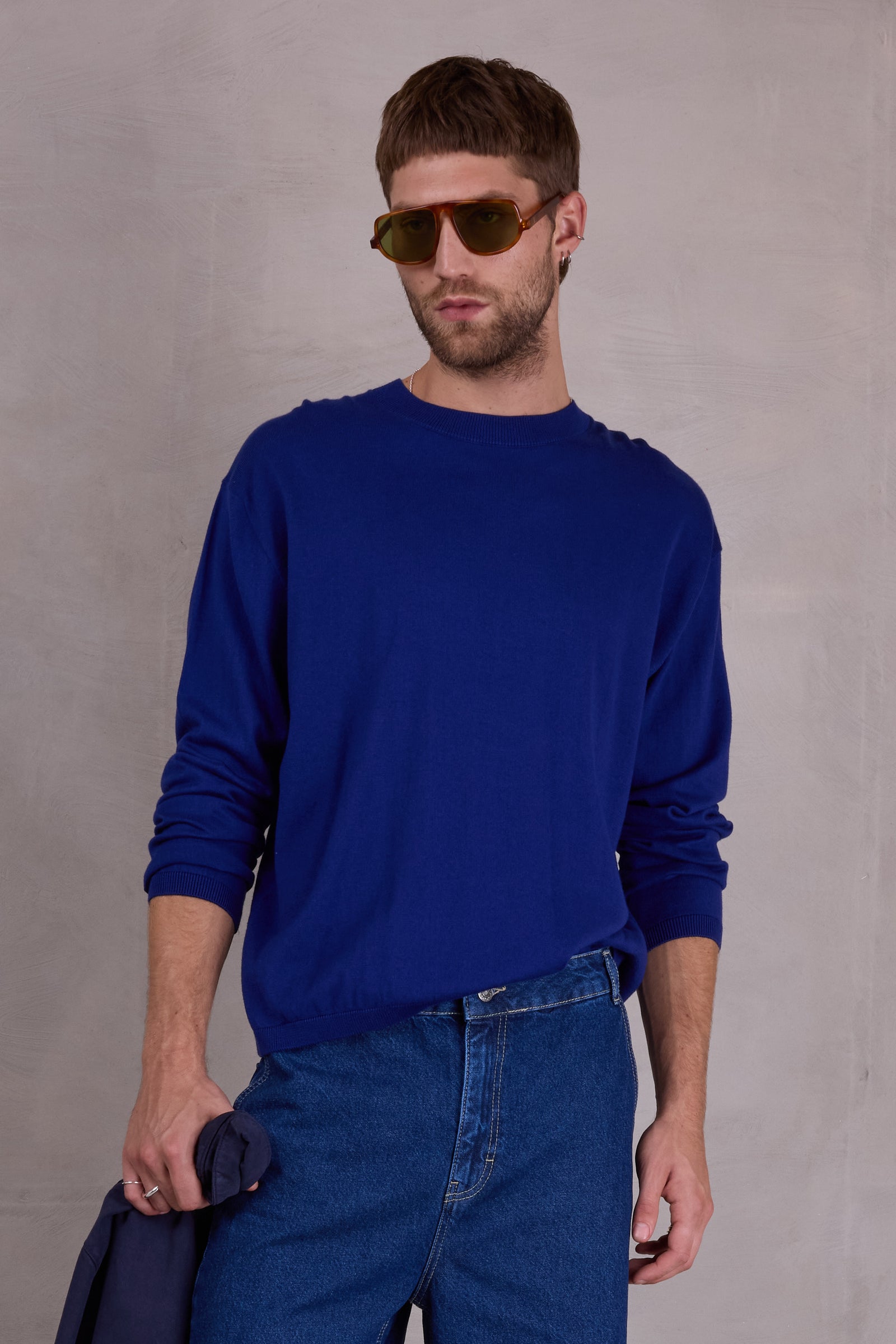 Oslo Strickpullover in royal blue