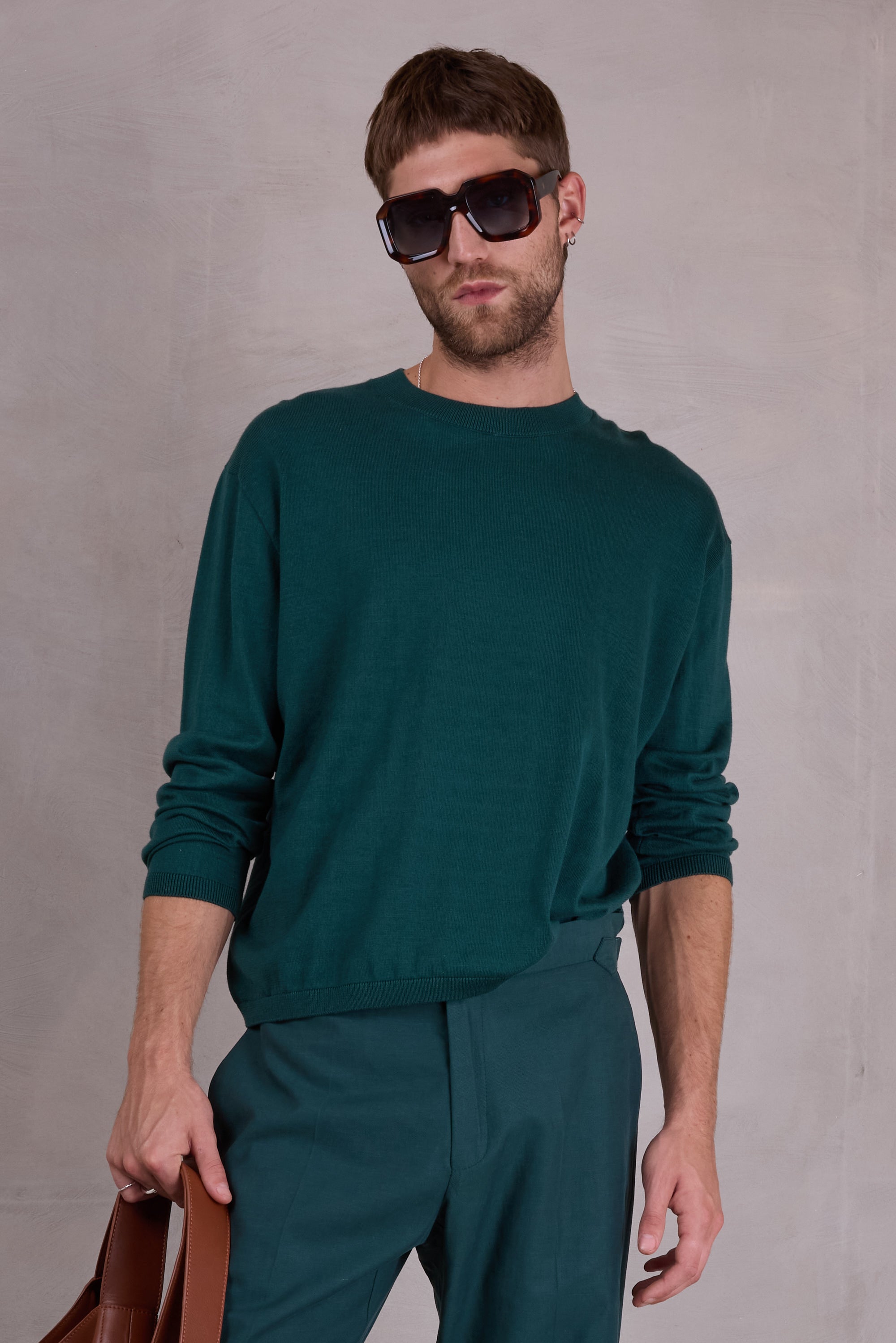 Oslo trui in evergreen