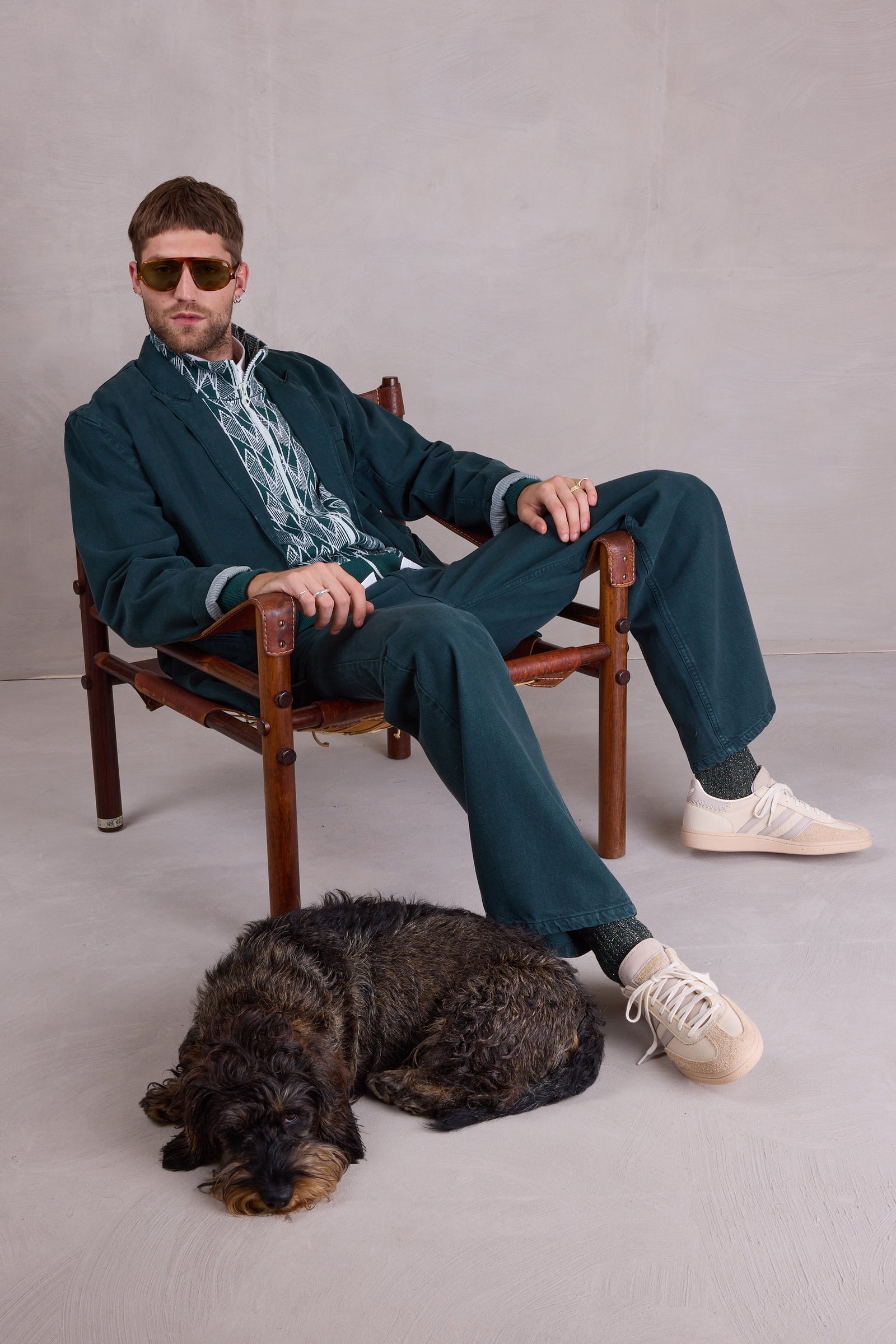 Francis trousers in evergreen