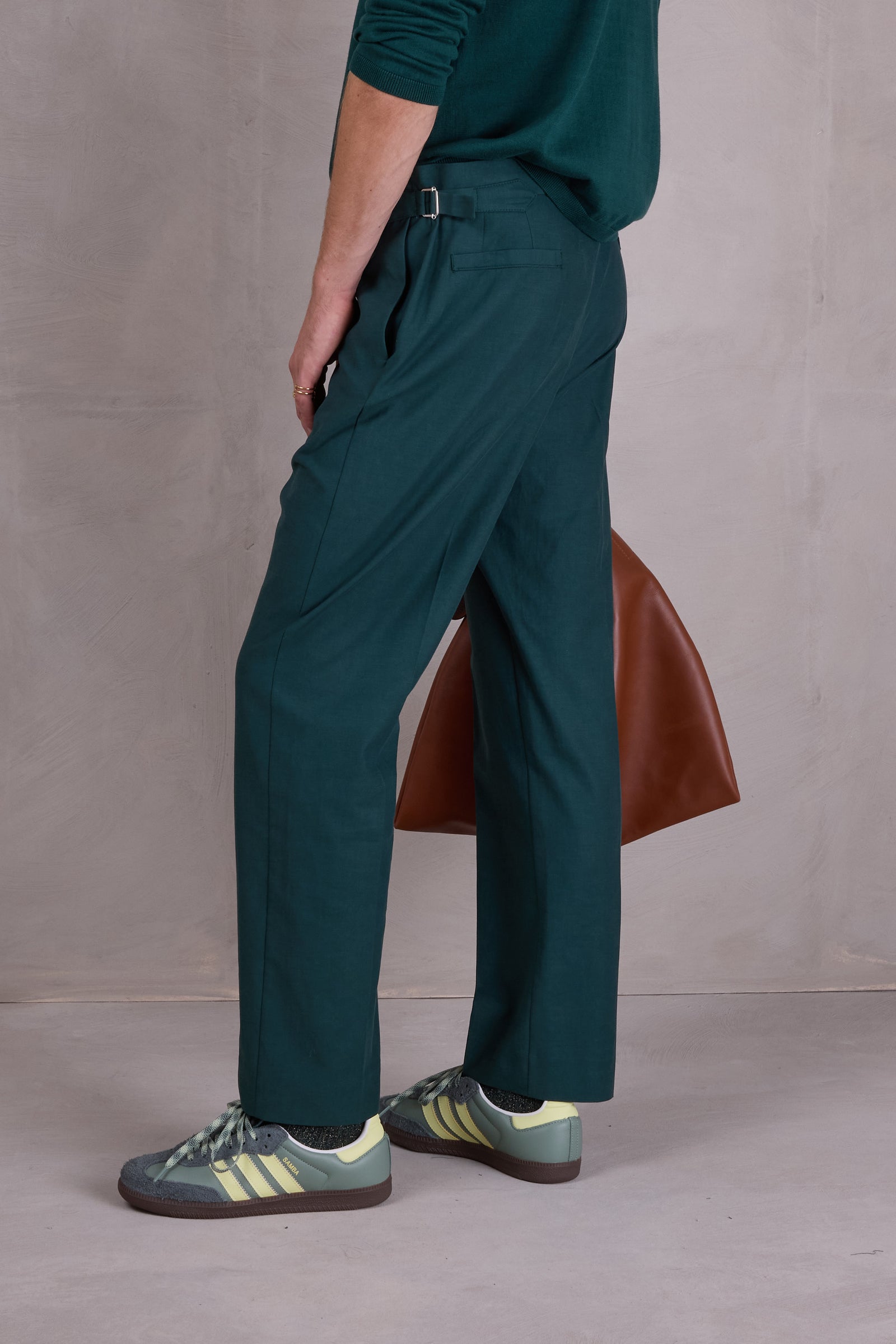 Fabrice broek in bottle green