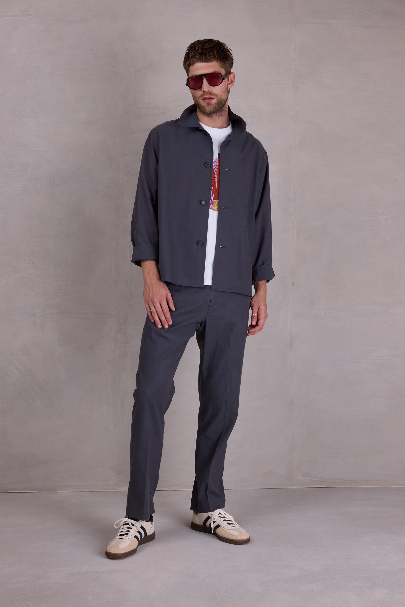 Fabrice trousers in charcoal