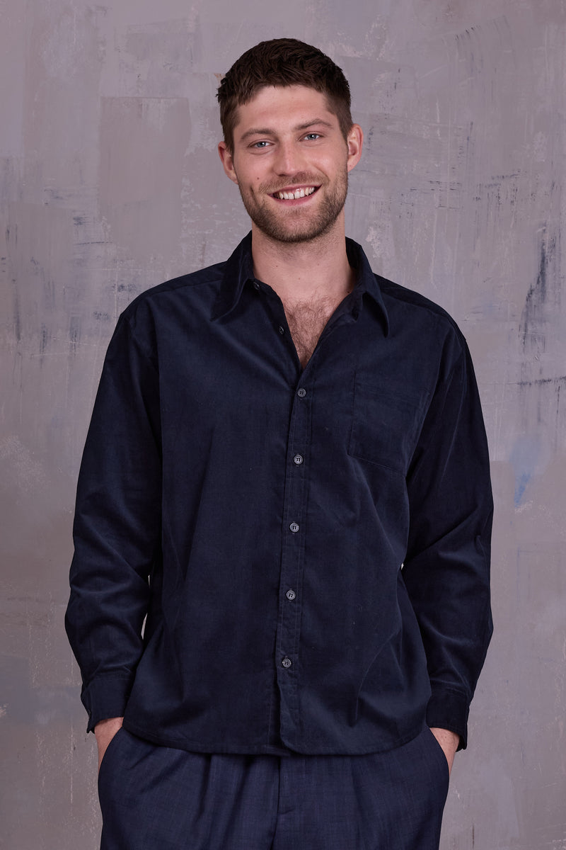 Gelesto shirt in midnight blue