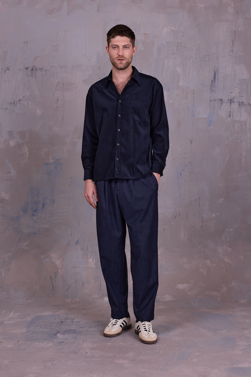 Gelesto shirt in midnight blue