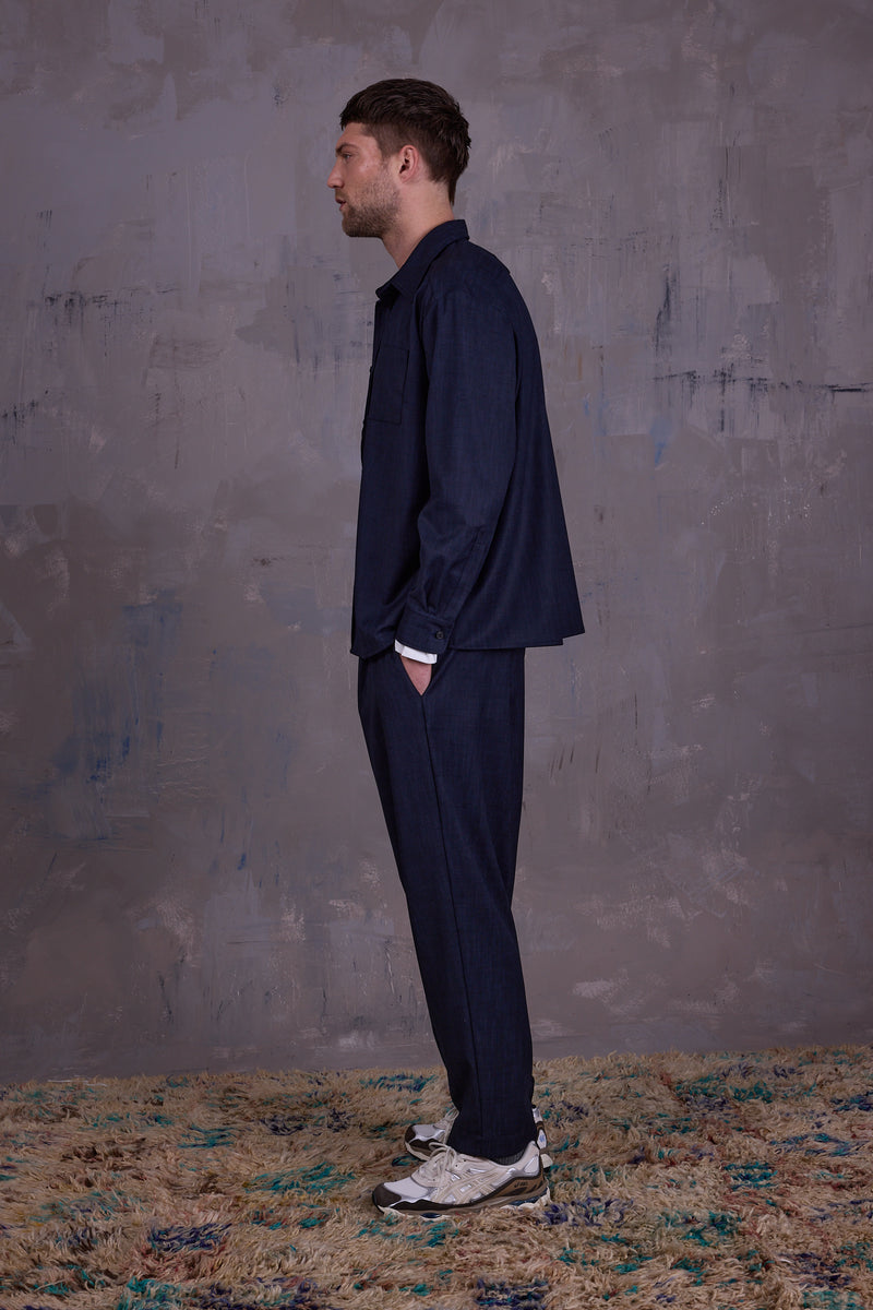 Gelesto shirt in deep blue
