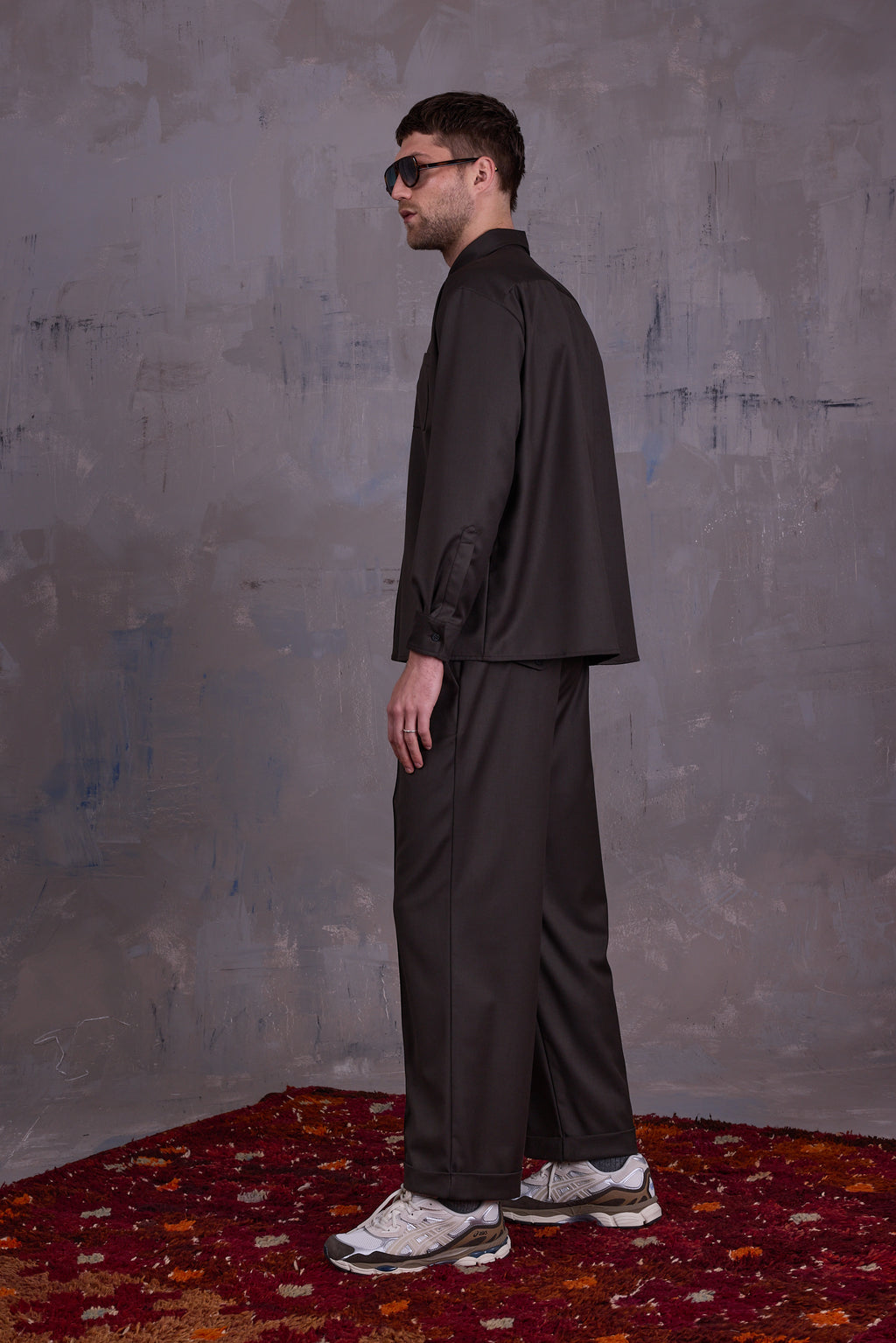 Gelesto hemd in black olive