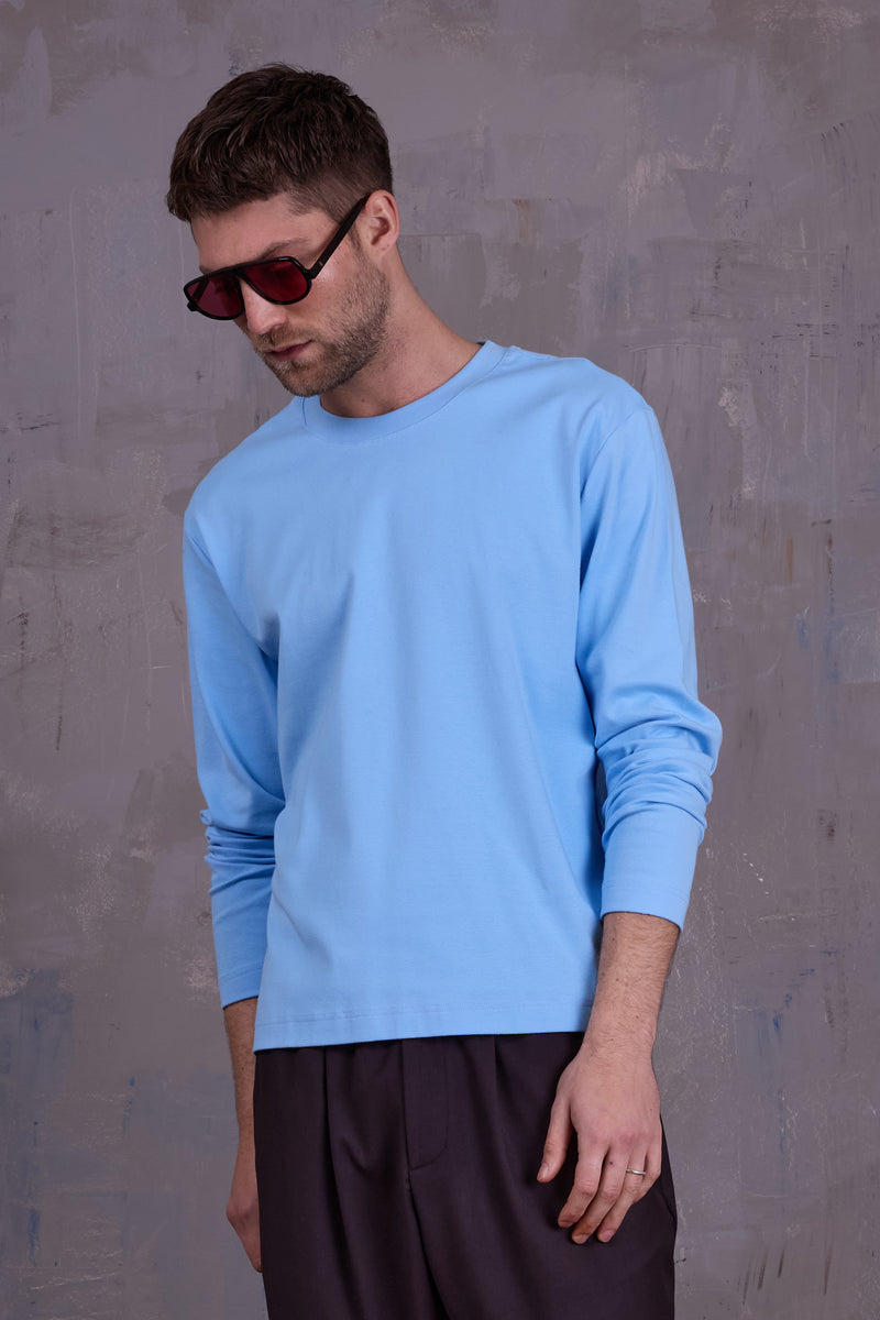 Geoff T-shirt in airy blue