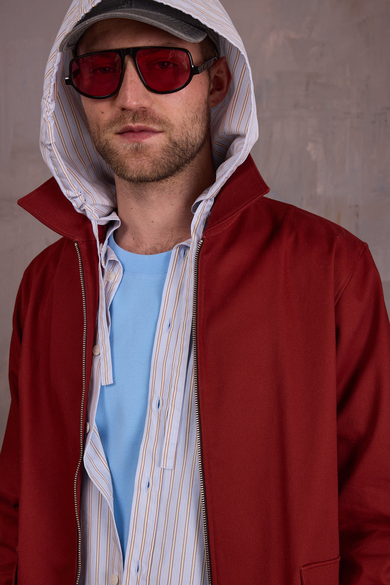 Gerre jacket in red clay